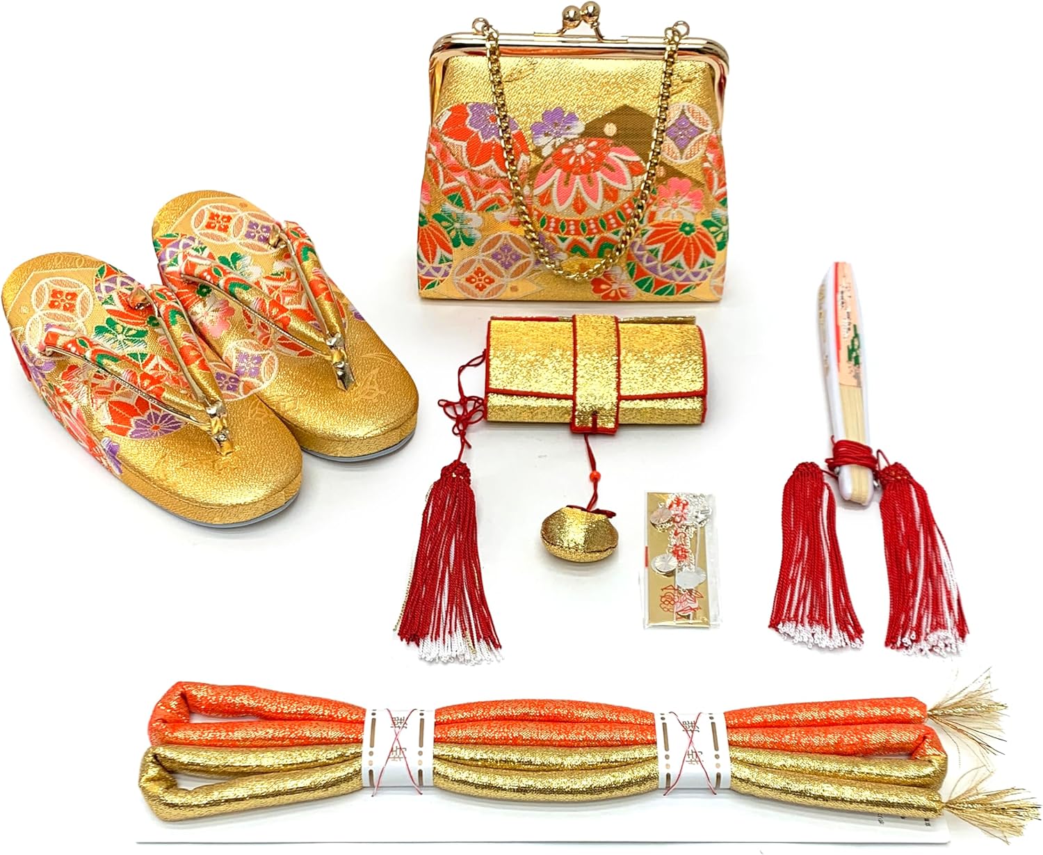 京都室町st．] 七五三 作り帯 はこせこセット(7歳) 女の子 ペアセット 箱